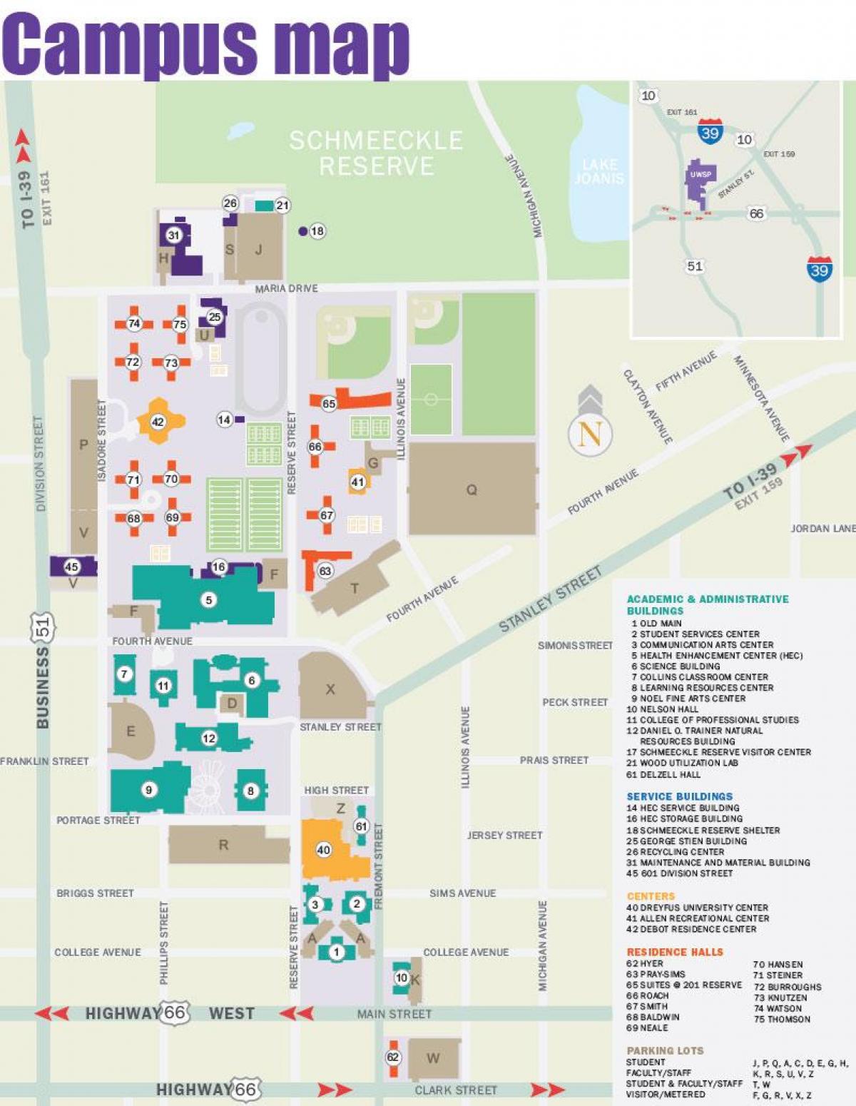 karta za Portland državnom Univerzitetu