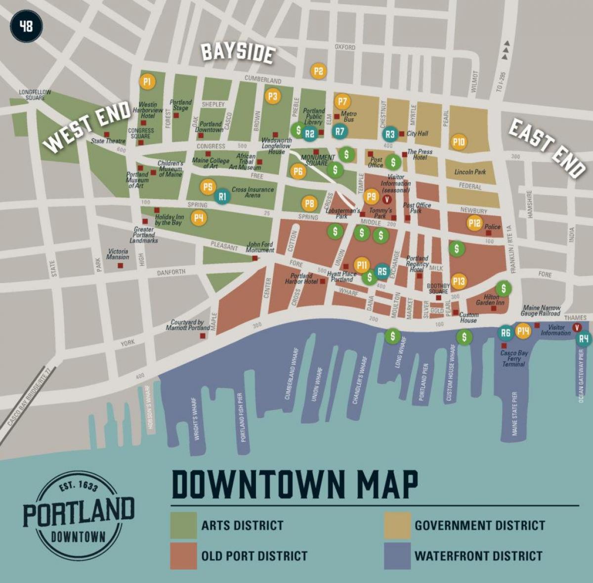 mapi aplikaciju Portland