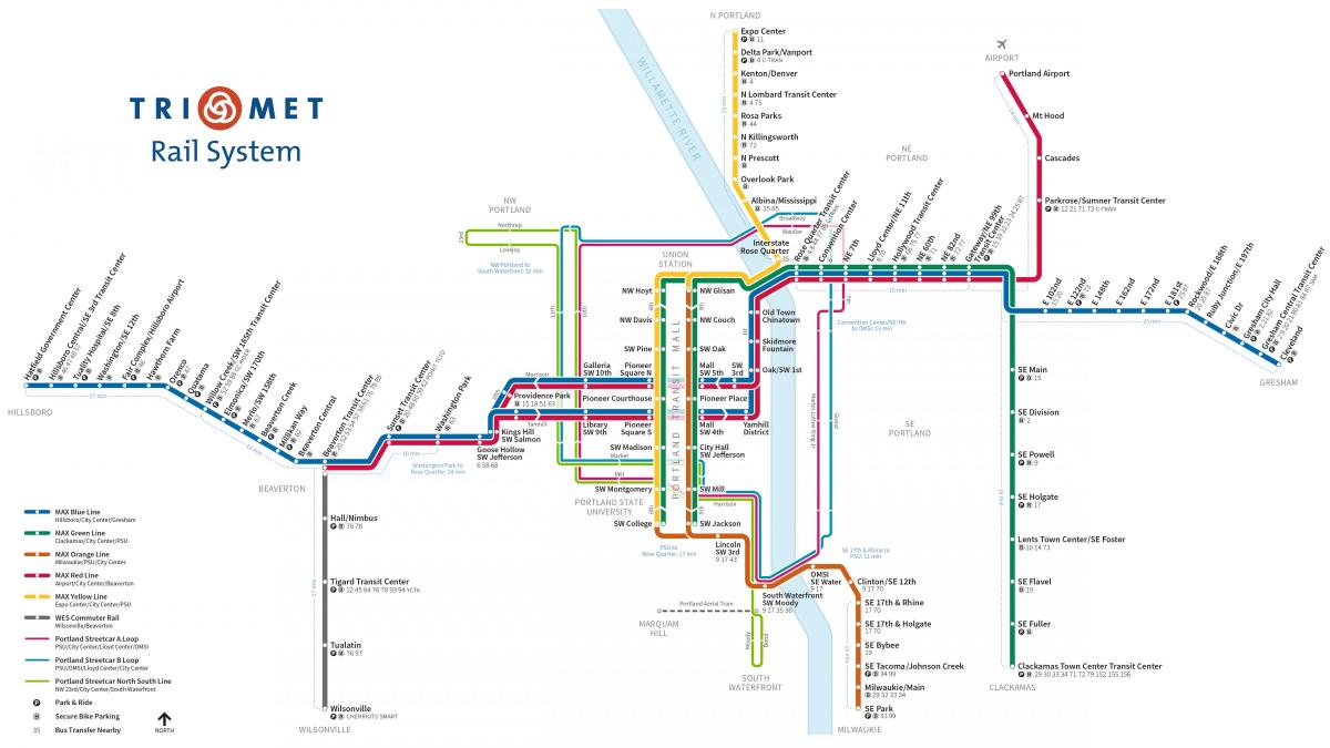 Portland mapa metroa
